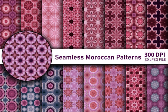 Colorful Moroccan Patterns Pack Bundle
