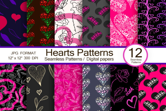 Crafting with Confidence: A Practical Guide to Choosing and Using Hearts Patterns, Seamless Patterns