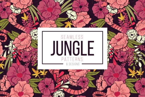 Jungle Floral Patterns Designs: A Versatile Collection for Creative Projects
