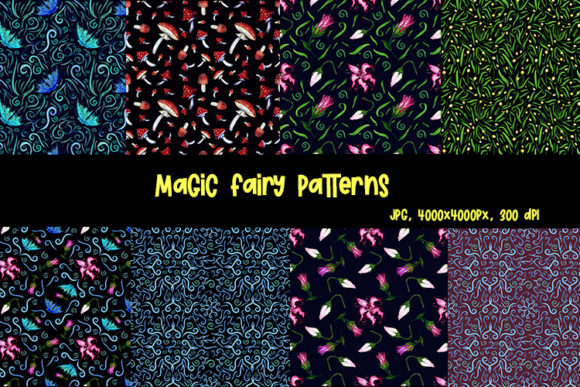 Magic Fairy Seamless Patterns — A Creative Resource for Designers and Makers