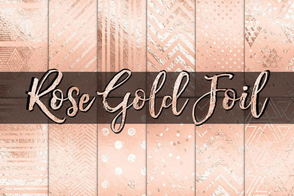 Rose Gold Foil Patterns for Modern Creative Projects