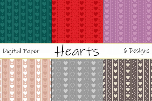 Seamless Patterns Valentine's Day Hearts