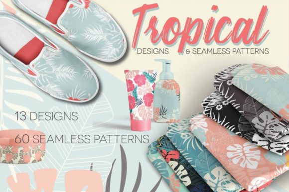 Tropical Patterns and Designs: A Complete Guide to the 60-Seamless Pattern and 13-Design Collection