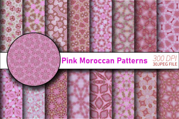 Unlock Creative Possibilities with the Pink Moroccan Patterns Pack