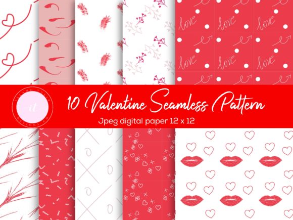 Valentine's Day Doodle Patterns for Creative Projects